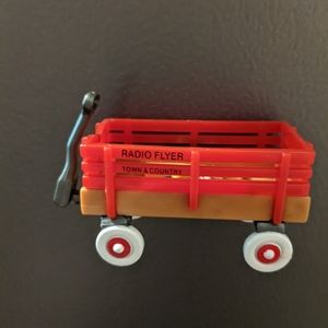 Vintage refrigerator magnet radio flyer Towne and country sport